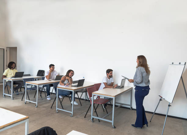 istock Brazilian university students in the classroom during the teacher's explanation 1208413040