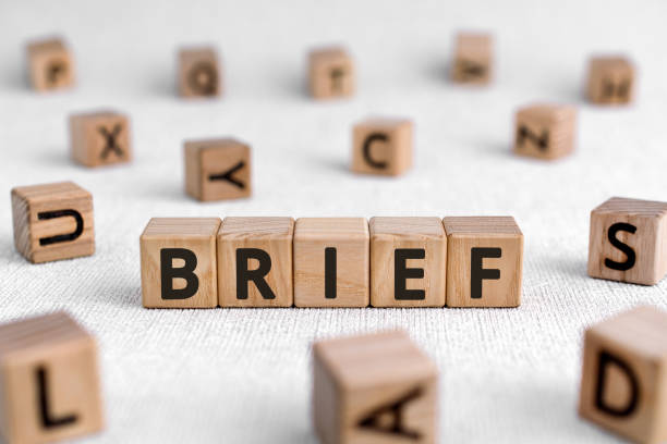 istock Brief - words from wooden blocks with letters 1208414519