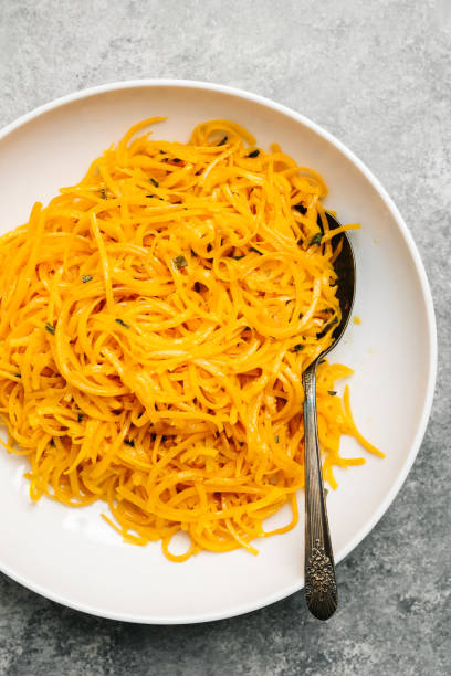 istock Butternut squash noodles cooked in sage butter 1208417176