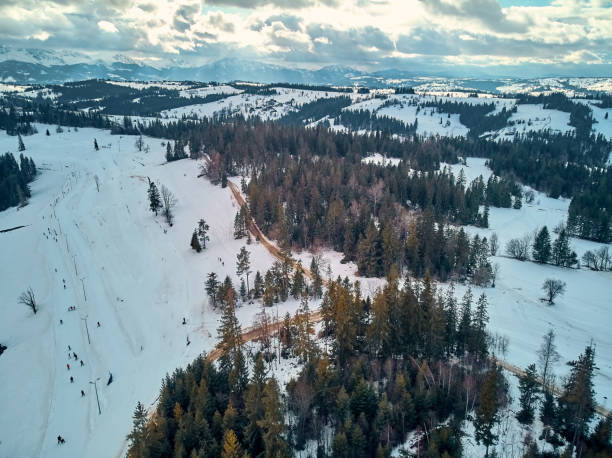 istock Beautiful panoramic aerial drone view to the Tatra Mountains (Tatras, Tatra) - mountain range between Slovakia and Poland - They are the highest mountain range in the Carpathian Mountains 1208418320