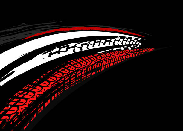 ilustrações, clipart, desenhos animados e ícones de fundo do pôster de pneus - tire pattern rubber sports race