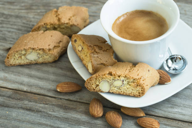istock Cantuccini crispy coffee biscuits with almonds delicious breakfast choice to start a day 1208424044