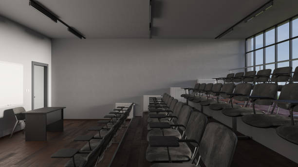 istock Side View of the Front Rows Within a Lecture Hall in Natural Daylight 1208426857