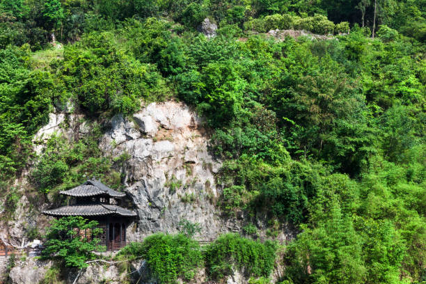 istock Pagoda on a Cliff Edge in Rural China 1208427204