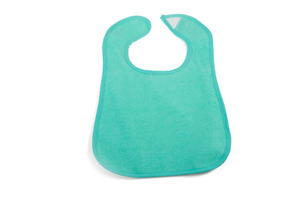 istock Teal Green Baby Bib Isolated on White Background 1208428077