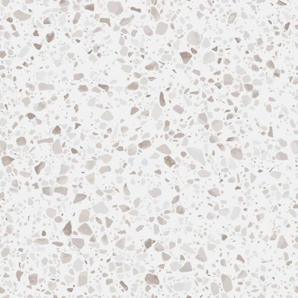 ilustrações de stock, clip art, desenhos animados e ícones de terrazzo flooring texture. realistic seamless pattern of natural - granite stone backgrounds vector