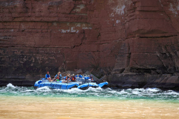 Rafting sul fiume Grand Canyon - foto stock