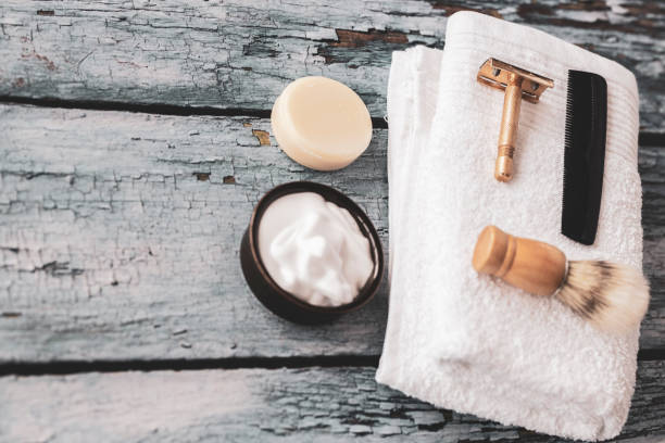 istock Males cosmetic set for shaving 1208434286
