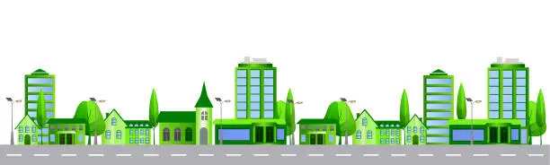 Vector illustration of City Building