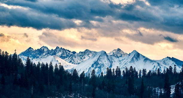 istock Beautiful panoramic aerial drone view to the Tatra Mountains (Tatras, Tatra) - mountain range between Slovakia and Poland - They are the highest mountain range in the Carpathian Mountains 1208437500
