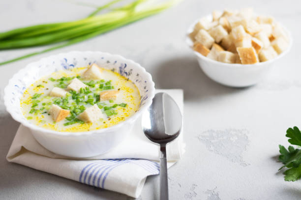 istock creamy potato soup with croutons and fresh herbs 1208437890