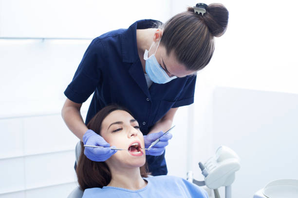 istock Female patient in the dentist's office 1208437997