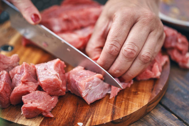 istock Preparing Lamb Kebab Outside in the Garden 1208445335