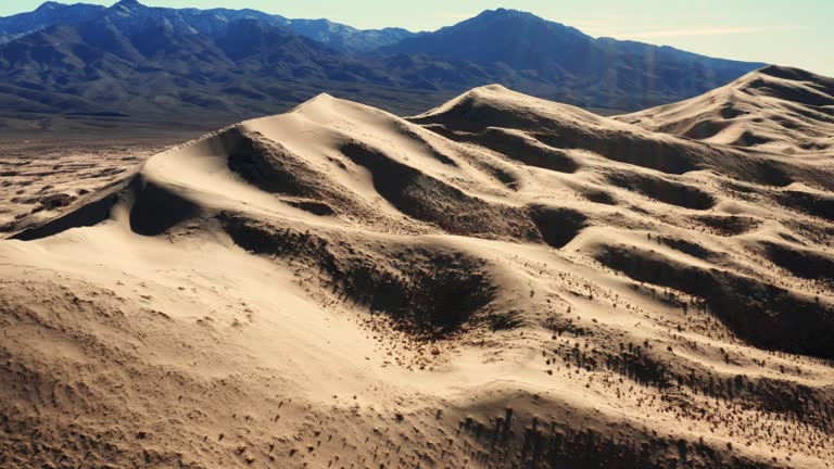 Mojave Desert in California aerial view