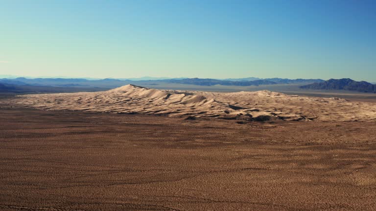 Mojave Desert in California aerial view