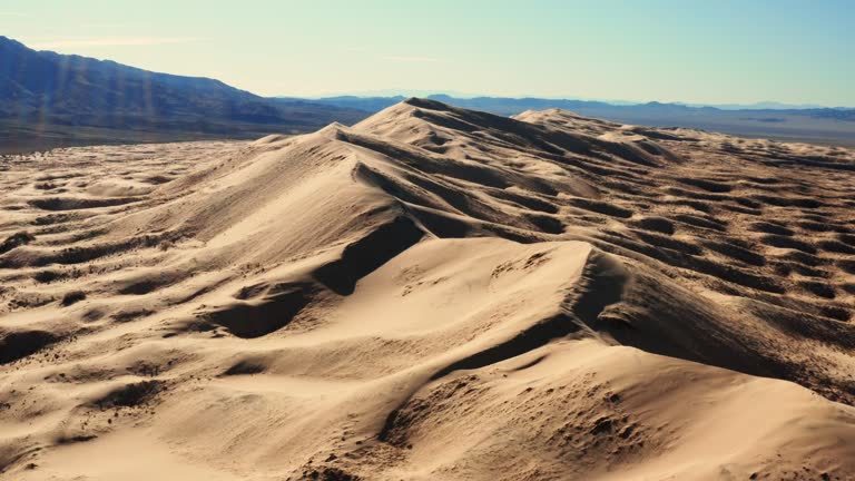 Mojave Desert in California aerial view