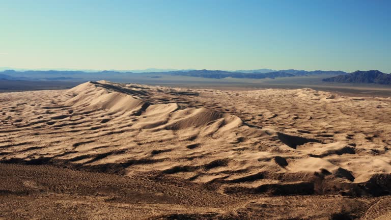 Mojave Desert in California aerial view