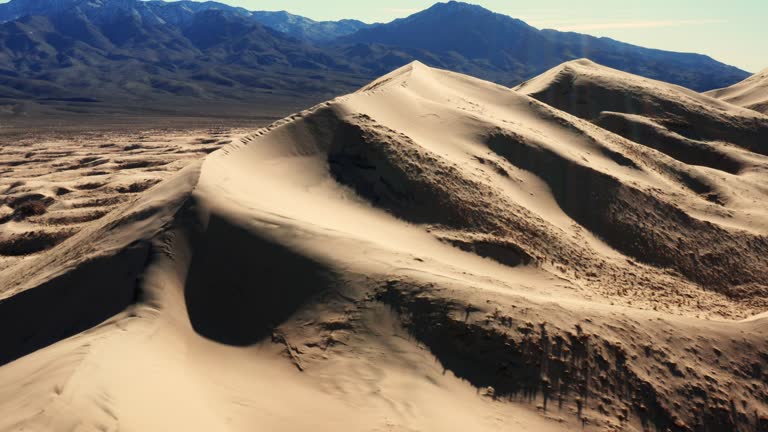 Mojave Desert in California aerial view