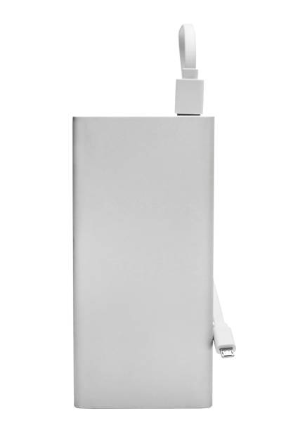 istock Powerbank for charging mobile devices with cable isolated on white. 1208447763