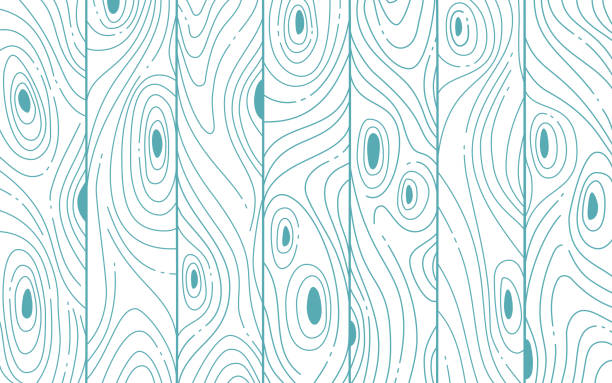 Wood Grain Background Wood grain lumber boards with knots background pattern abstract. knotted wood stock illustrations