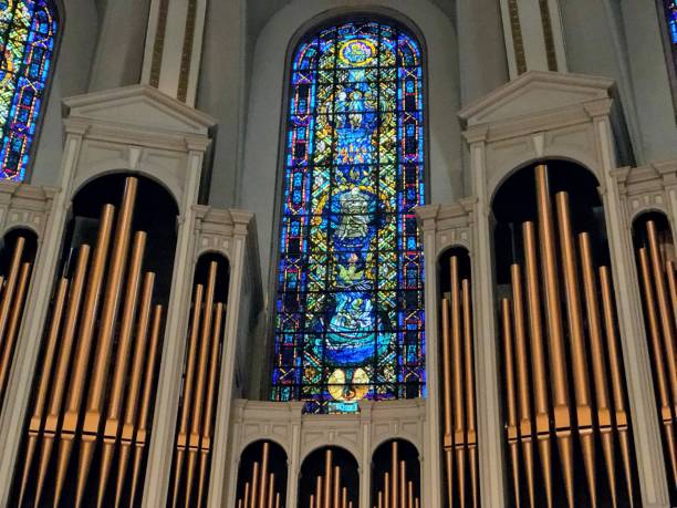 istock Stained Glass in Cathedral 1208448333