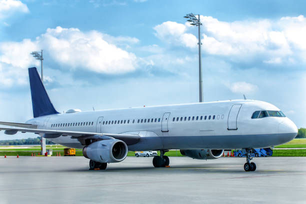 istock Big aeroplane at airport. 1208456314