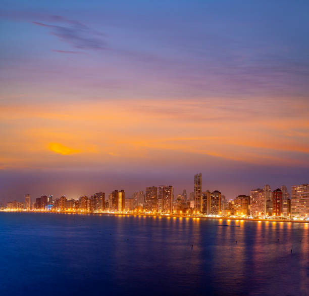 istock Benidorm Levante beach ar sunset in Alicante Spain 1208457585