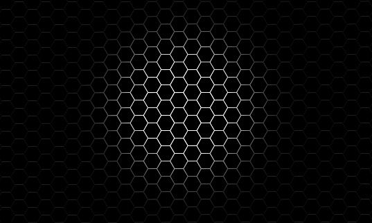 Black honeycomb color feather background