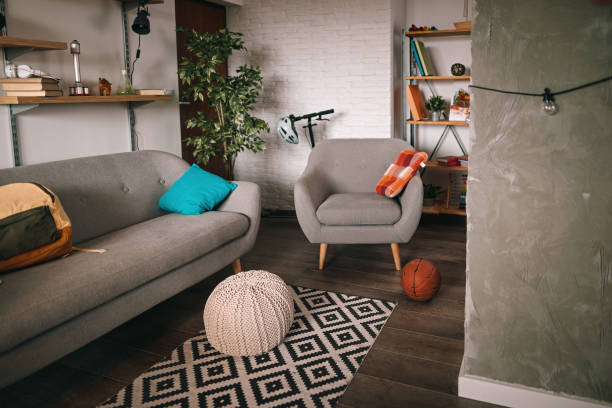 istock Interior of modern living room 1208465572