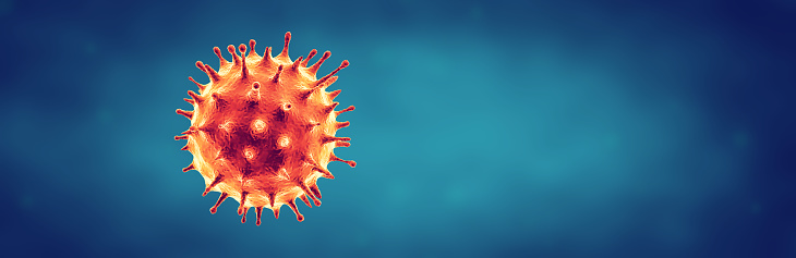 Concepto de virus de la gripe o coronavirus photo