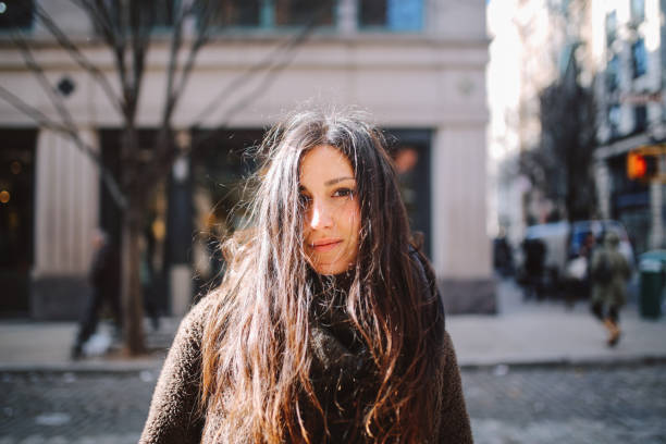 istock Young woman enjoying a day in NYC 1208486464