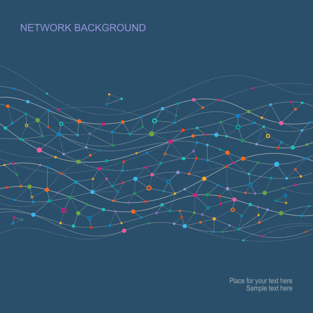 ilustrações de stock, clip art, desenhos animados e ícones de abstract network - social networking abstract community molecular structure