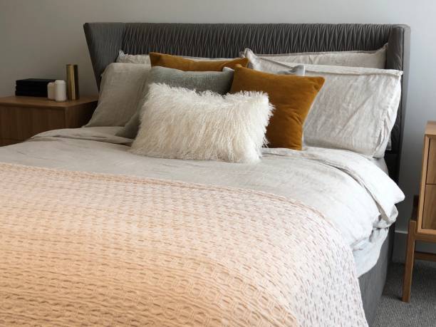 istock Bedding and cushions - close up 1208503265