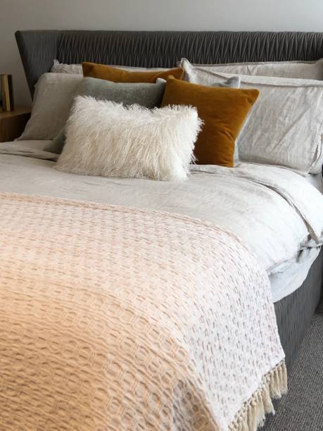 istock Bedding and cushions - close up 1208503267