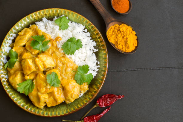 istock spicy chicken stewed in curry sauce. 1208507296