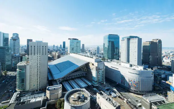 Umeda cityscape in Osaka