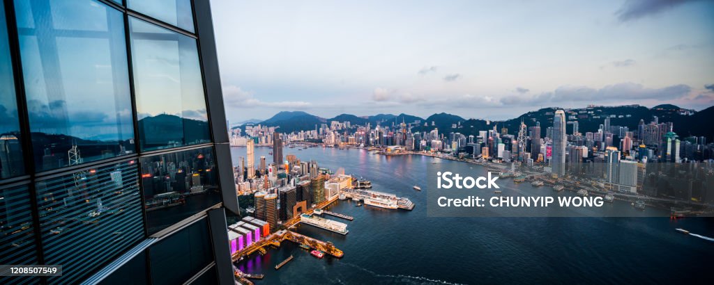 West Kowloon, International Commerce Centre Hong Kong Causeway Bay Stock Photo