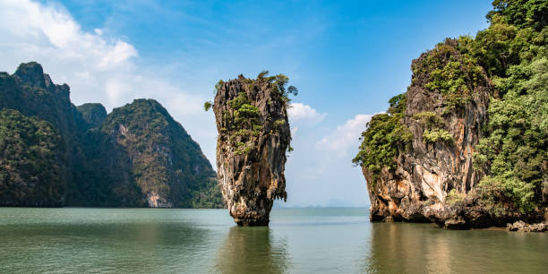 istock Archipelago of green rocky Islands 1208509661