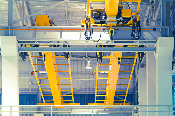 istock Overhead Crane Factory 1208510552