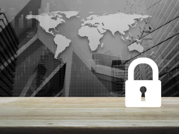 istock Business security concept, Elements of this image furnished by NASA 1208514166