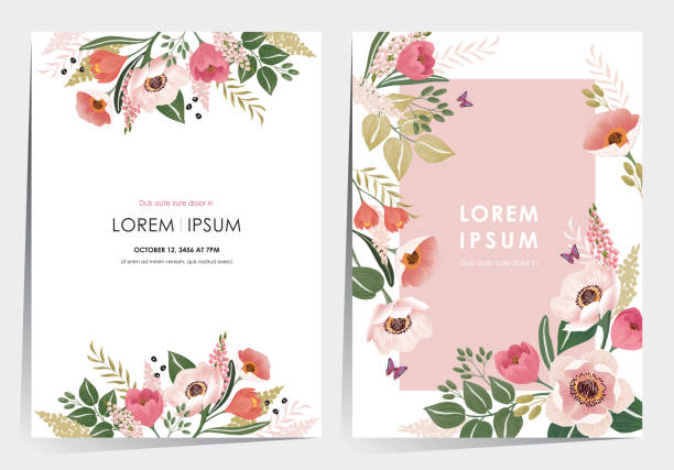 Design for invitation card, picture frame, poster, scrapbook