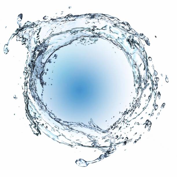 istock Abstract water swirls and splashes 1208527874
