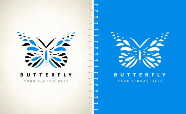 Vector illustration of butterfly vector insect design