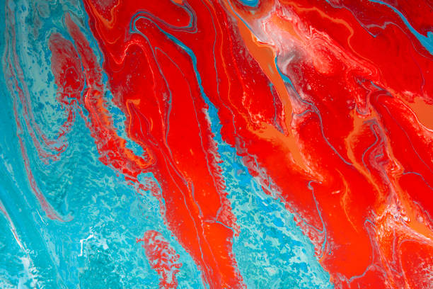 istock Blue and red pattern swirl for background, wallpapers 1208528869