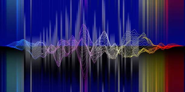 istock Music abstract wave background. Equalizer with gradient lines sound and music waves. Sound lines color concept. 1208536510