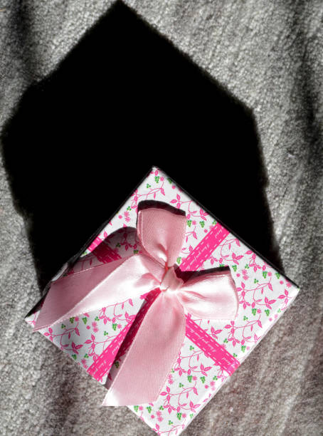 istock gift box with pink ribbon on background 1208561330