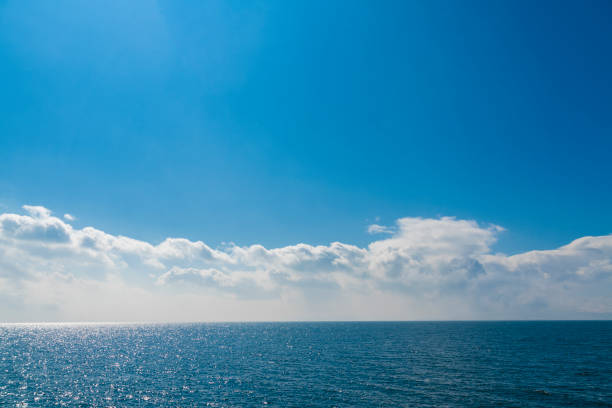 istock Beautiful panoramic seascape. Blue sea  sky and cloud  Nature background. 1208562901