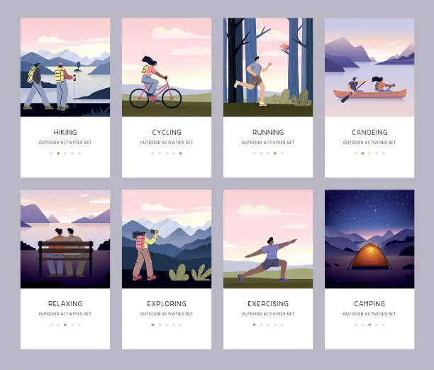 Set di attività ricreative all'aperto Set di attività ricreative all'aperto