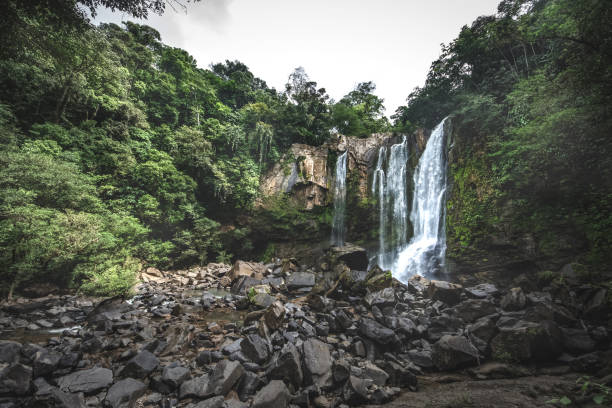 istock Tropical Waterfall located in Costa Rica. 1208567159