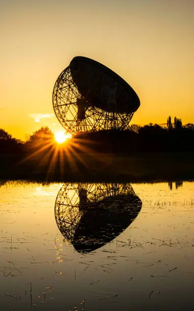 Photo of The Lovell Telescope at Jodrell Bank has been a familiar feature of the Cheshire landscape for over 50 years - a UNESCO World Heritage Site